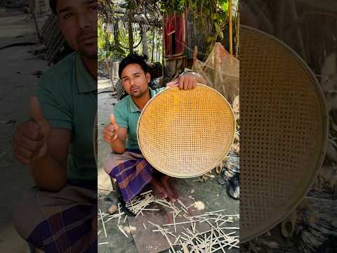 Bamboo Basket Weave Fruit Bowl Handmade
