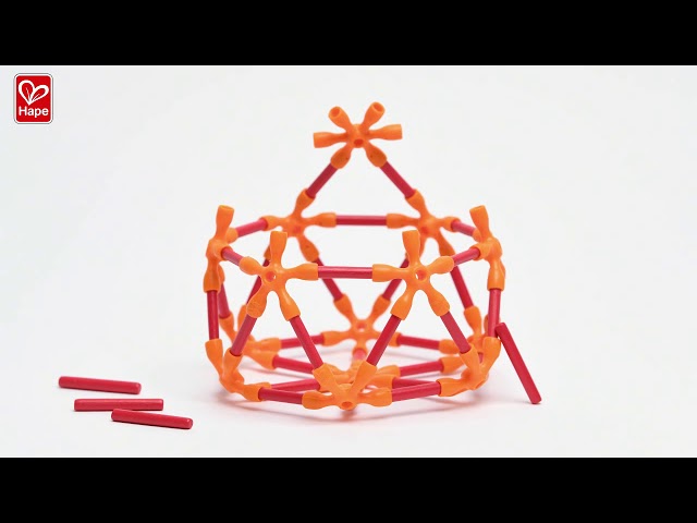 Vídeo relacionado con Hape E5567 Flexistix Creative Construction Set Made from Bamboo - Building Toys