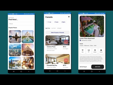 Hotel UI Design Using Xamarin Form