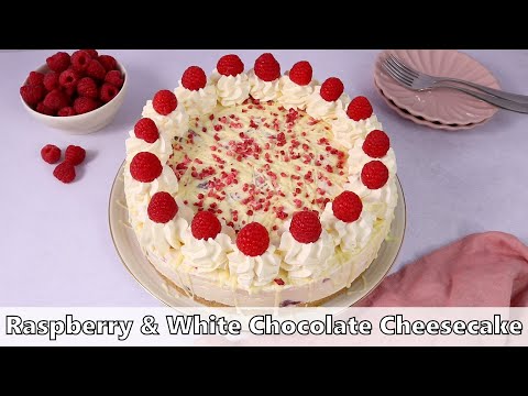 No Bake Raspberry & White Chocolate Cheesecake Recipe