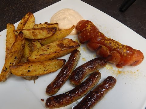 Bratwurst mit Ofenkartoffeln vom Ofenzauberer