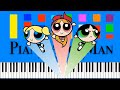 The Powerpuff Girls Theme Song Slow Easy Medium Piano Tutorial 4K