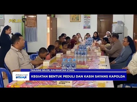 KAPOLDA KALTARA TEBAR KASIH BERSAMA ANAK BERKEBUTUHAN KHUSUS DI SLB KARYA MURNI