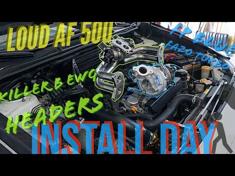 Installing Killer B EWG Headers and FP Blue FA20 BIG Turbo - Loud AF 500 - Part 7 - 2015 WRX