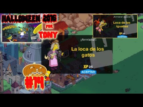 Los Simpson Springfield "Halloween'16: Cap. 14 - La Loca de los gatos y las iguanas" por Tony