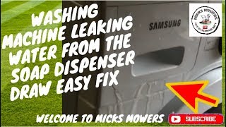 Washing Machine Leaking Water Easy Fix Washer Fix