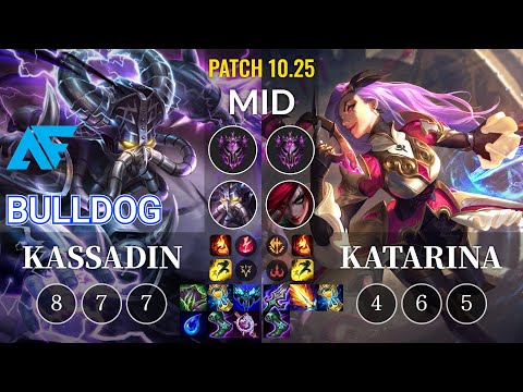AF.A BuLLDoG Kassadin vs Katarina Mid - KR Patch 10.25