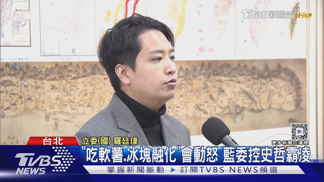 「吃軟薯、冰塊融化」會動怒 藍委控史哲霸凌