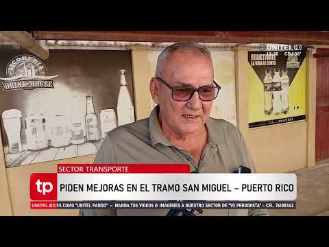 El sector transporte anunció una inspección al tramo San Miguel – Puerto Rico