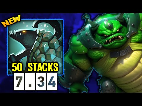 50 Stacks Kraken Shell - 0 Damage Taken Tidehunter 37 Kills | Dota 2 Gameplay