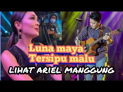 luna maya tersipu malu!!ketika melihat ariel sedang bernyayi dan menatapnya
