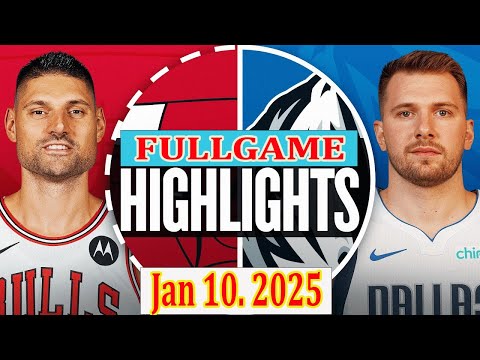 Chicago Bulls vs Dallas Mavericks FULLGAME Qtr Jan 10. 2025 Highlights | NBA