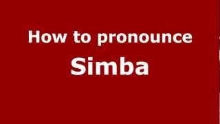 How to pronounce Simba
