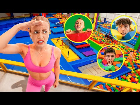 HIDE AND SEEK IN A GYM! 🤫🤸🏻