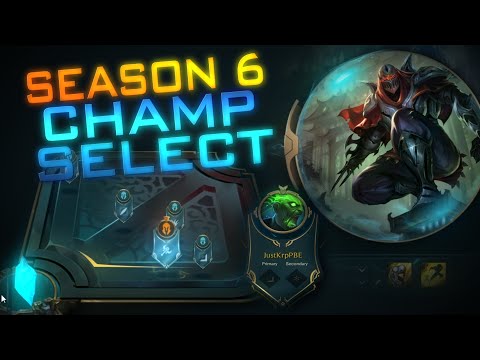 SEASON 6 Champion Selection League of Legends Season 6 PBE