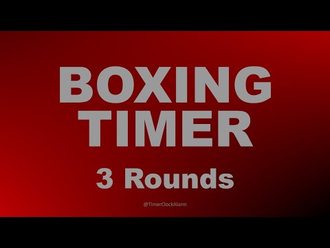 Boxing Timer 🔴 3 Rounds x 3 minute with + 1 minute Breaks 🥊 Training Timer 🥊 (No Music)