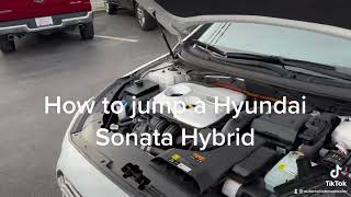 How to jump start a Hyundai Sonata Hybrid