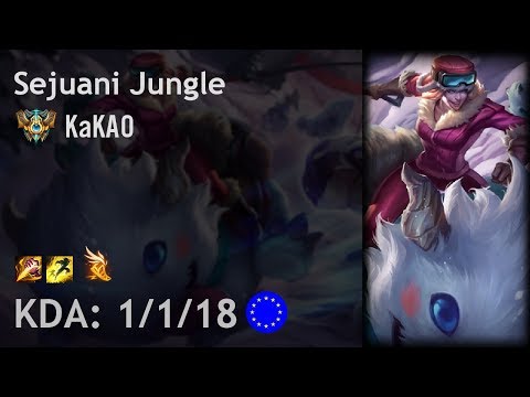 Sejuani Jungle vs Skarner - KaKAO - EUW Challenger Patch 8.2