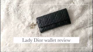 Lady Dior Wallet in Black Lambskin Review
