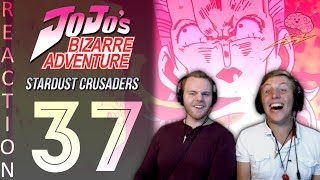 SOS Bros React - JoJo's Bizarre Adventure Part 3 Episode 37 - Lucky Shot!!