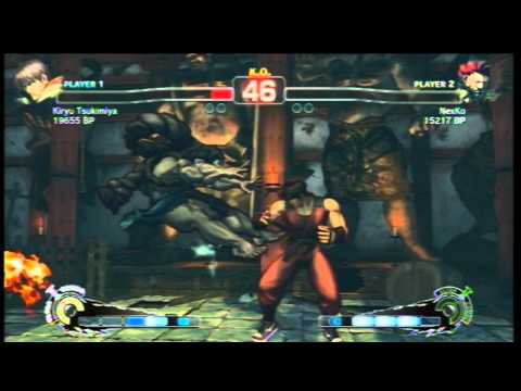 SSF4 [A vs A]: Kiryu Tsukimiya(#1 Guy) vs NexKo(#44 Akuma) Ep.55