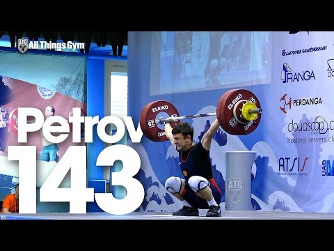 Sergey Petrov 143kg Snatch 2015 European U23 Weightlifting Championships