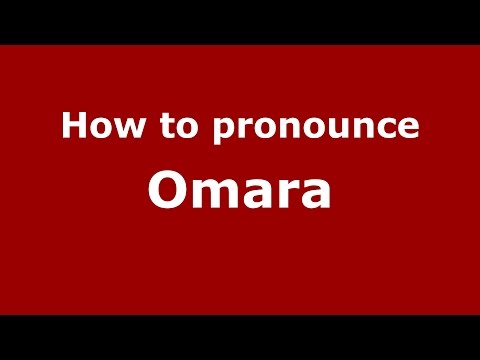 How to pronounce Omara (Brazilian Portuguese/Brazil)  - PronounceNames.com