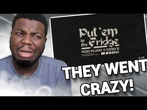 PUT EM IN THE FRIDGE - Peso Pluma, Cardi B | REACTION! | First Time Hearing It!