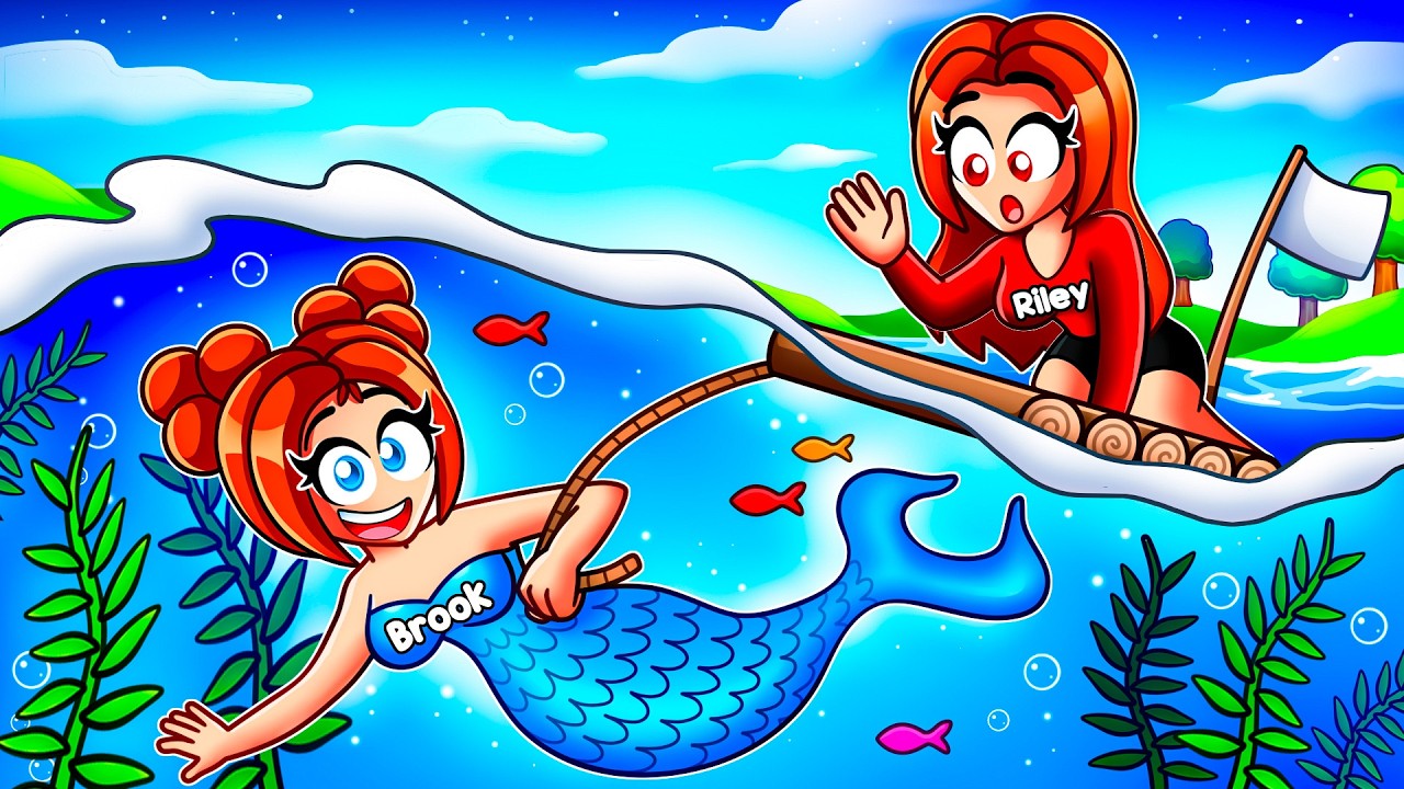 I Pretended to be a Baby Mermaid in Roblox Snapchat!