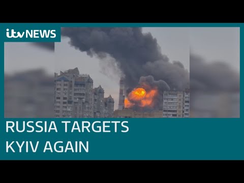 Multiple explosions hit Kyiv as Russia attacks Ukrainian capital for first time in weeks | ITV News