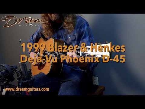 1999 Blazer & Henkes Déjà-Vu Phoenix D-45, Brazilian Rosewood/Alpine Spruce image 26