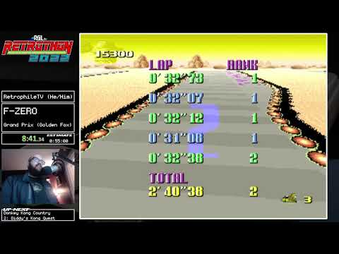 RGLtv Retrothon 2022 - (010) F-ZERO (grand prix(golden fox) by RetrophileTV
