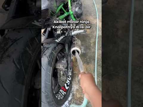 Langsung mogok masuk air #automobile #motoroffroad #modifikasimotor #youtubeshorts