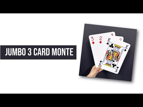 Jumbo 3 Card Monte Magic Trick Gospel