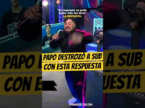 PAPO DESTROZÓ a SUB con ESTA RESPUESTA💀🔥 #Papo #Sub #Freestyle #FmsArgentina