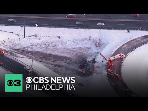 Driver dead after tanker truck overturns in Bensalem