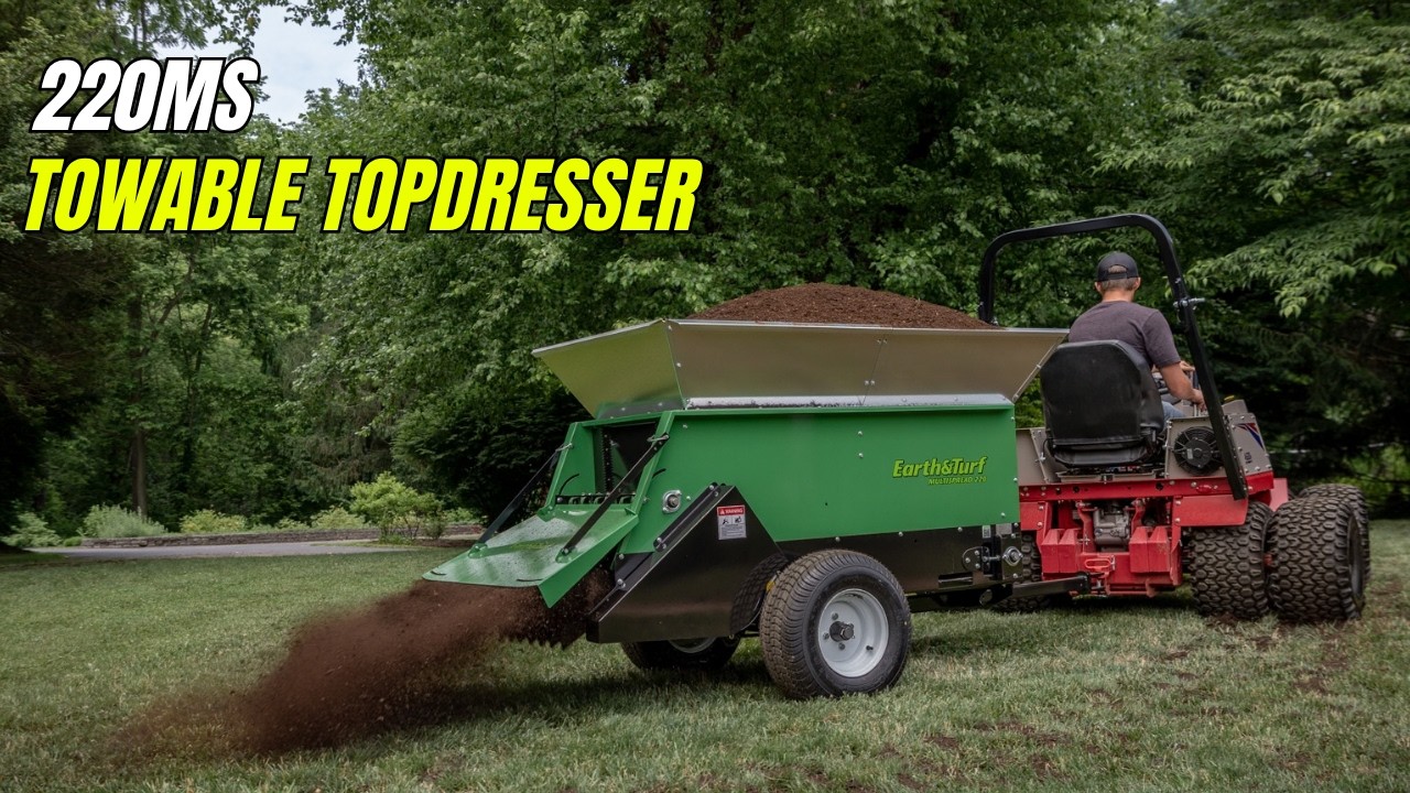 MultiSpread 220 a compact compost and sand spreader, for wet OR dry material!