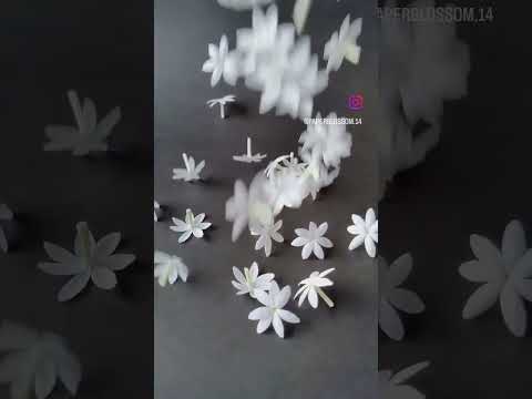 Paper Jasmine #crepepaperflower #flower #paperflowers #handmade #paperart #nature #papercraft
