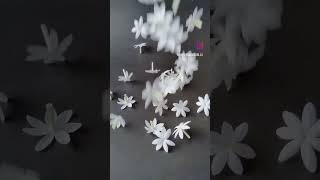 Paper Jasmine #crepepaperflower #flower #paperflowers #handmade #paperart #nature #papercraft