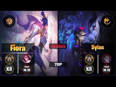 Challenger FIORA [Press the Attack] (Top) VS  SYLAS - Challenger KR Patch 10.16