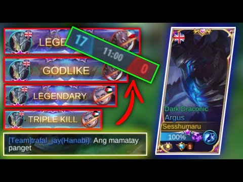 SINO DAW MAMATAY SAMIN PANGIT 😂 ( LT ) | E DOMINATE NATIN ANG LARO GAMIT REVAMP ARGUS 🔥 | - MLBB