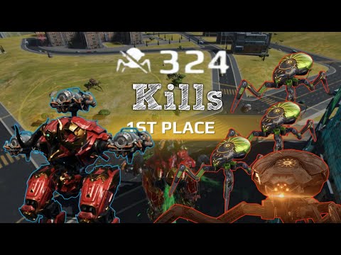New WR Single Player - Personal Record of 324 Kills in War Robots Hunting Grounds (PvE)