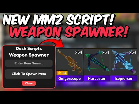 Best Mm2 Script! Weapon Spawner 💫🔥Pastebin Link | Murder Mystery 2 Latest Working 2025 📜✨