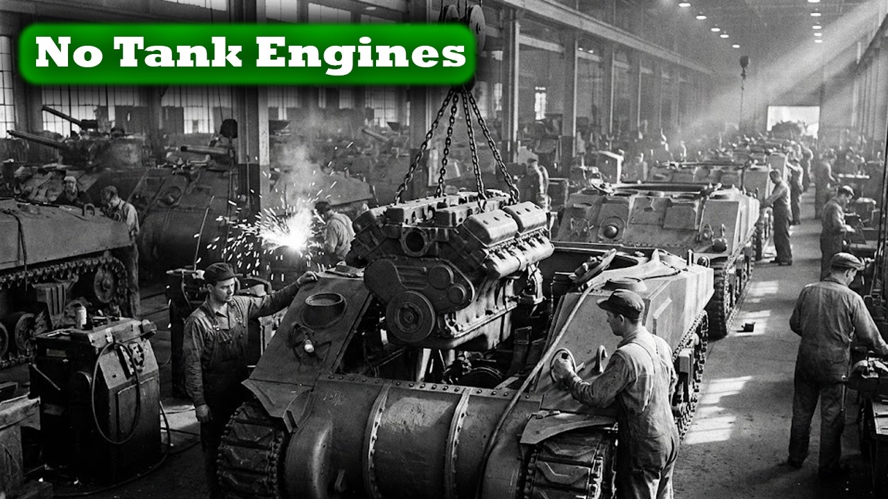 America Had No Tank Engines in 1940 — So GM Bolted Two Diesels Together for the Sherman