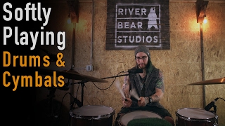 Softly Playing w/ Drums &amp; Cymbals | ASMR |