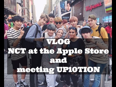 NCT at the Apple Store and meeting UP10TION vlog