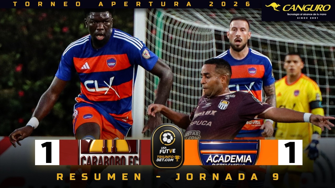 Carabobo vs Academia Puerto Cabello Highlights