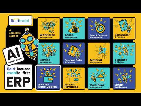 Fieldmobi - A complete suite of AI-customizable, Field-Focused ERP