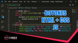 Cómo crear un botón con Html, CSS y Javascript