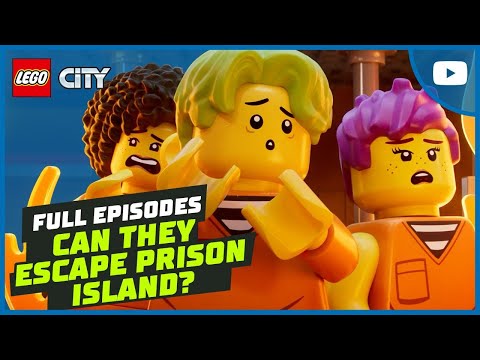 Is Prison Island Impossible to Escape? 👮🏝️ Find Out! | Full Episodes | LEGO City: No Limits
